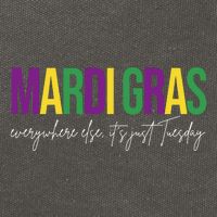 Mardi Gras Everywhere Else Its Just Tuesday Cotton Canvas Backpack