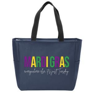 Mardi Gras Everywhere Else Its Just Tuesday Zip Tote Bag