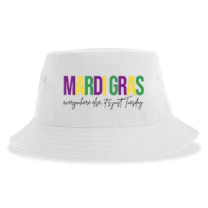 Mardi Gras Everywhere Else Its Just Tuesday Sustainable Bucket Hat