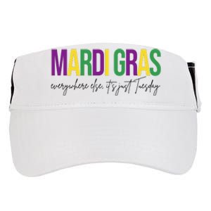 Mardi Gras Everywhere Else Its Just Tuesday Adult Drive Performance Visor