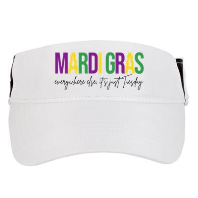 Mardi Gras Everywhere Else Its Just Tuesday Adult Drive Performance Visor