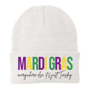 Mardi Gras Everywhere Else Its Just Tuesday Knit Cap Winter Beanie