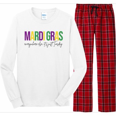 Mardi Gras Everywhere Else Its Just Tuesday Long Sleeve Pajama Set