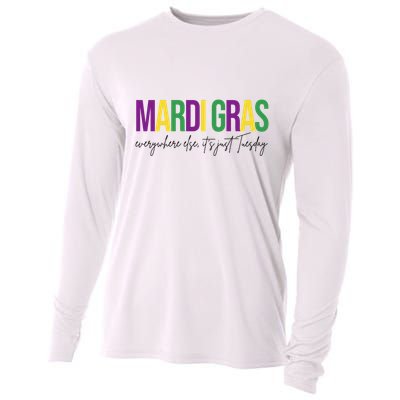 Mardi Gras Everywhere Else Its Just Tuesday Cooling Performance Long Sleeve Crew