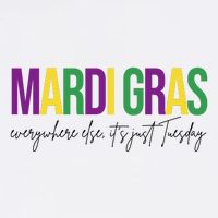 Mardi Gras Everywhere Else Its Just Tuesday Poster