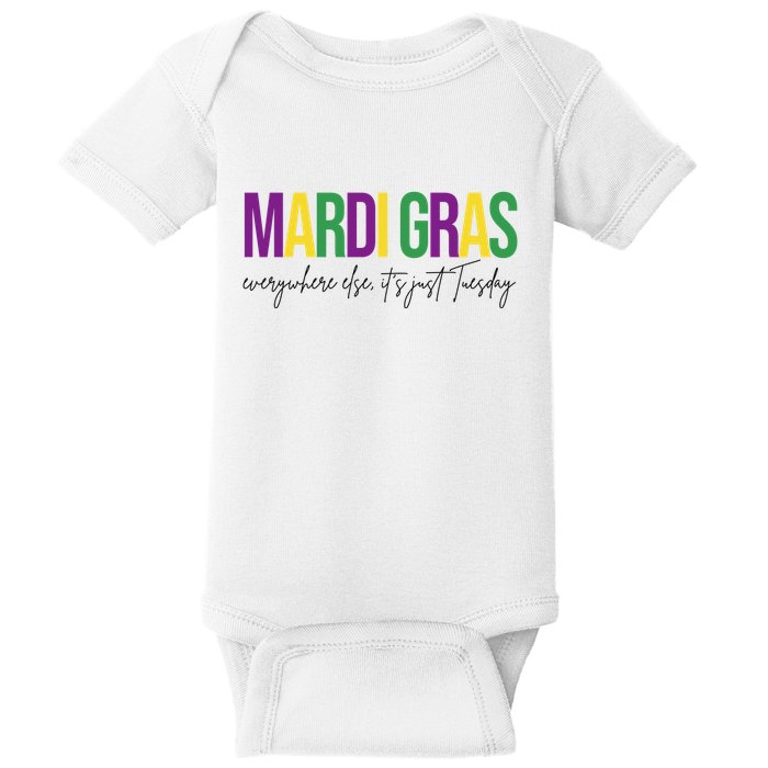 Mardi Gras Everywhere Else Its Just Tuesday Baby Bodysuit