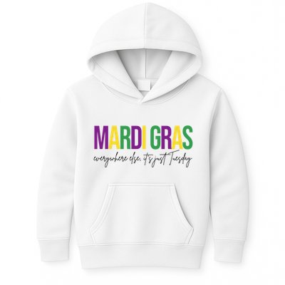 Mardi Gras Everywhere Else Its Just Tuesday Kids Hoodie
