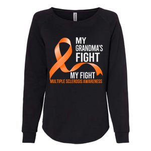 My Grandma's Fight My Fight Multiple Sclerosis Ms Warrior Cute Gift Womens California Wash Sweatshirt