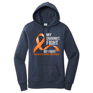 My Grandma's Fight My Fight Multiple Sclerosis Ms Warrior Cute Gift Women's Pullover Hoodie