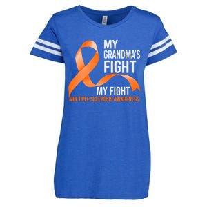 My Grandma's Fight My Fight Multiple Sclerosis Ms Warrior Cute Gift Enza Ladies Jersey Football T-Shirt