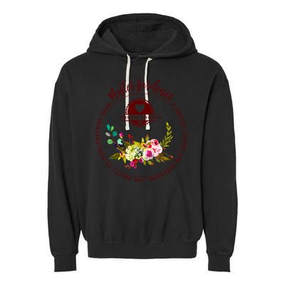 Master Gardener Funny Gift Floral Gardening Garment-Dyed Fleece Hoodie