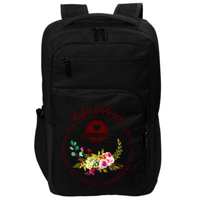 Master Gardener Funny Gift Floral Gardening Impact Tech Backpack