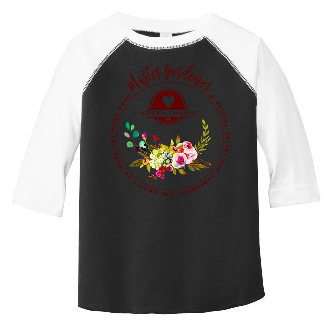 Master Gardener Funny Gift Floral Gardening Toddler Fine Jersey T-Shirt