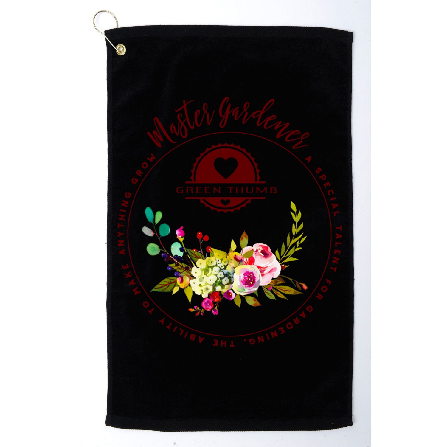 Master Gardener Funny Gift Floral Gardening Golf Towel