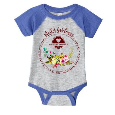 Master Gardener Funny Gift Floral Gardening Infant Baby Jersey Bodysuit