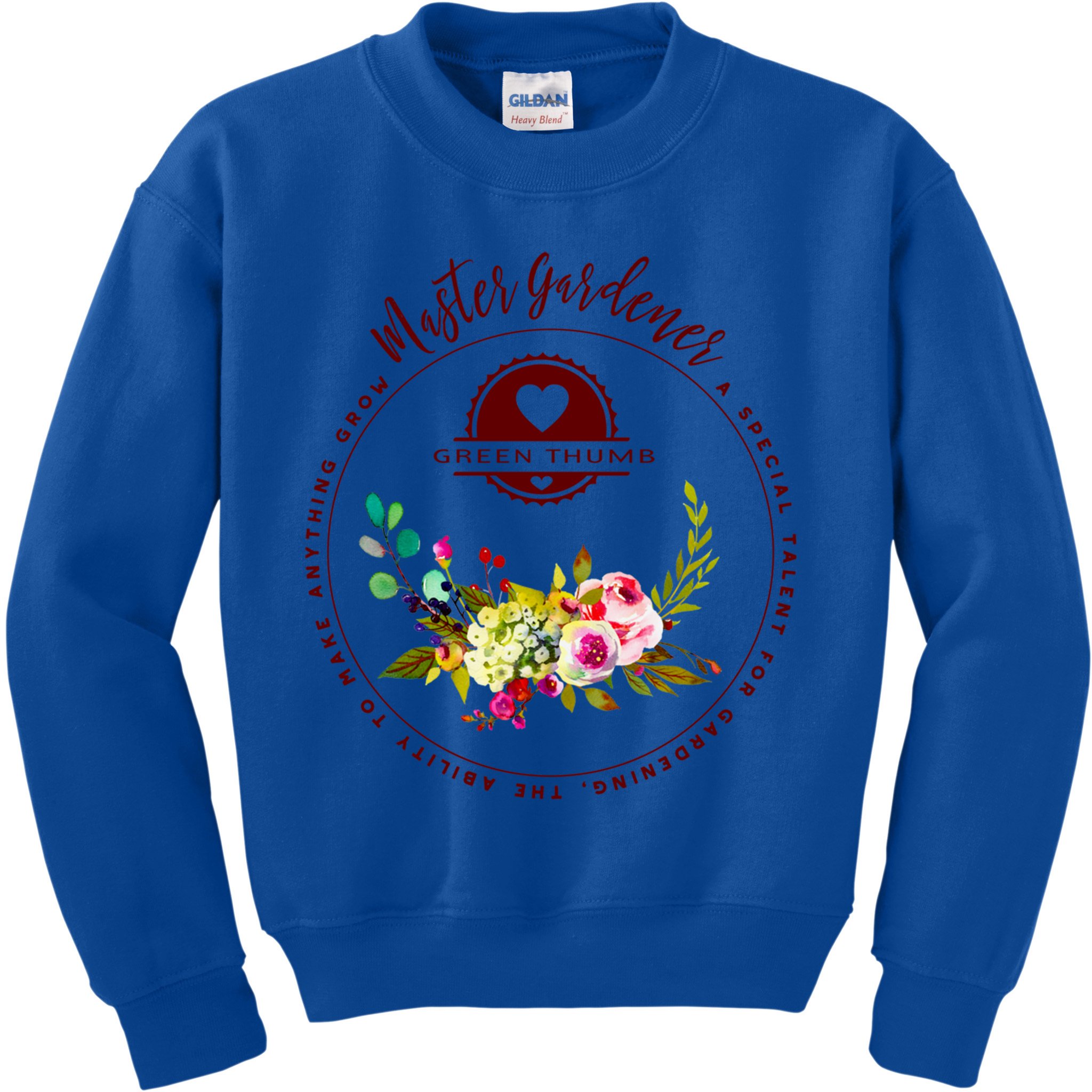 Master Gardener Funny Gift Floral Gardening Kids Sweatshirt