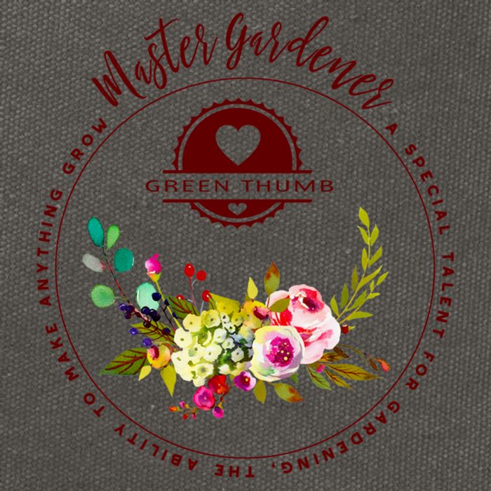 Master Gardener Funny Gift Floral Gardening Cotton Canvas Backpack