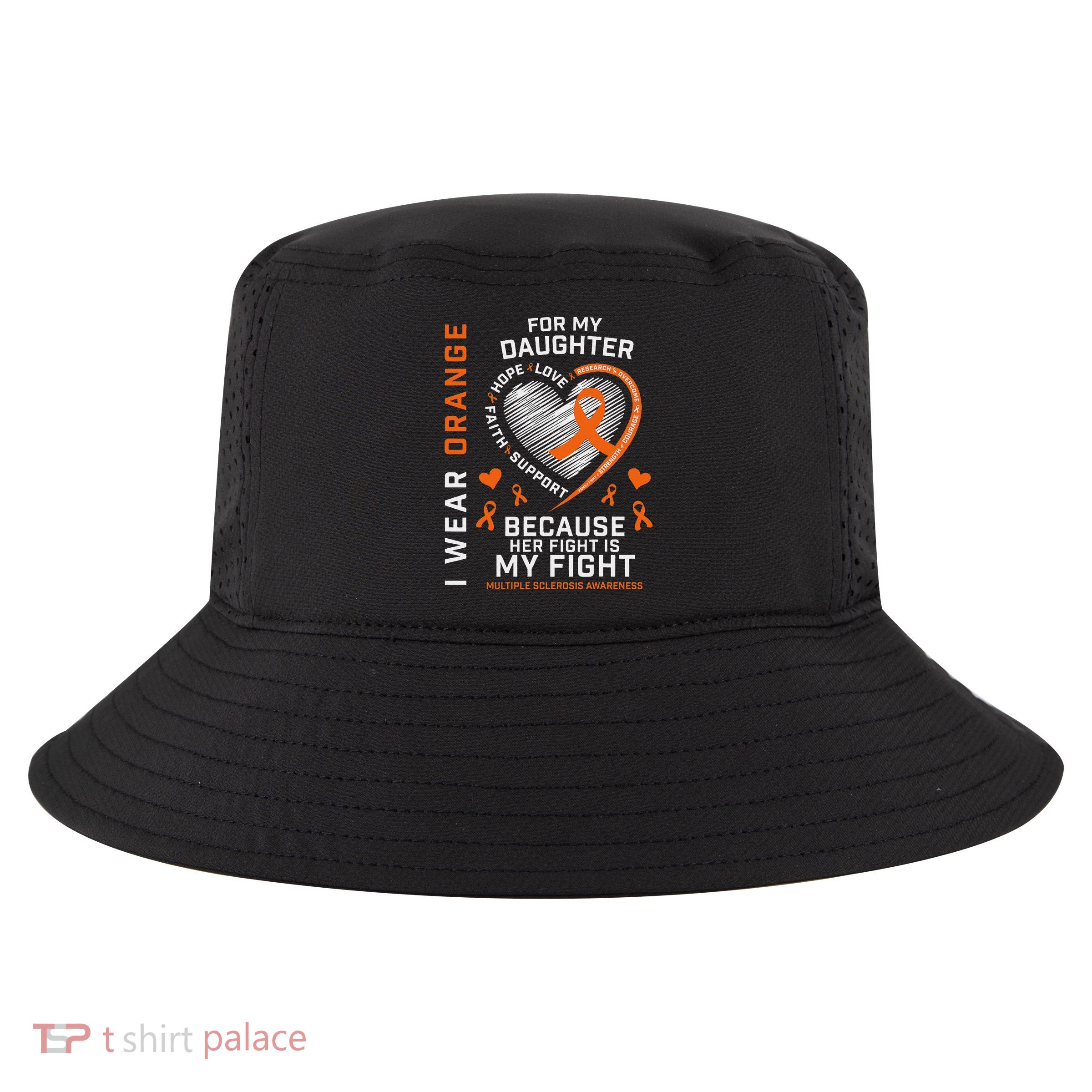 Ms Gifts Fight Daughter Multiple Sclerosis Awareness Cool Comfort Performance Bucket Hat