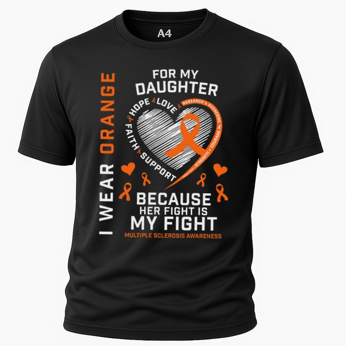 Ms Gifts Fight Daughter Multiple Sclerosis Awareness Cooling Performance Crew T-Shirt