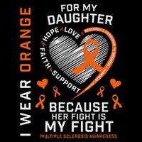Ms Gifts Fight Daughter Multiple Sclerosis Awareness Cooling Performance Crew T-Shirt
