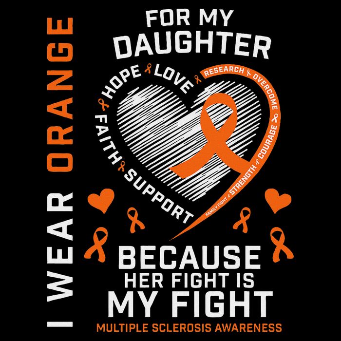 Ms Gifts Fight Daughter Multiple Sclerosis Awareness Cooling Performance Crew T-Shirt