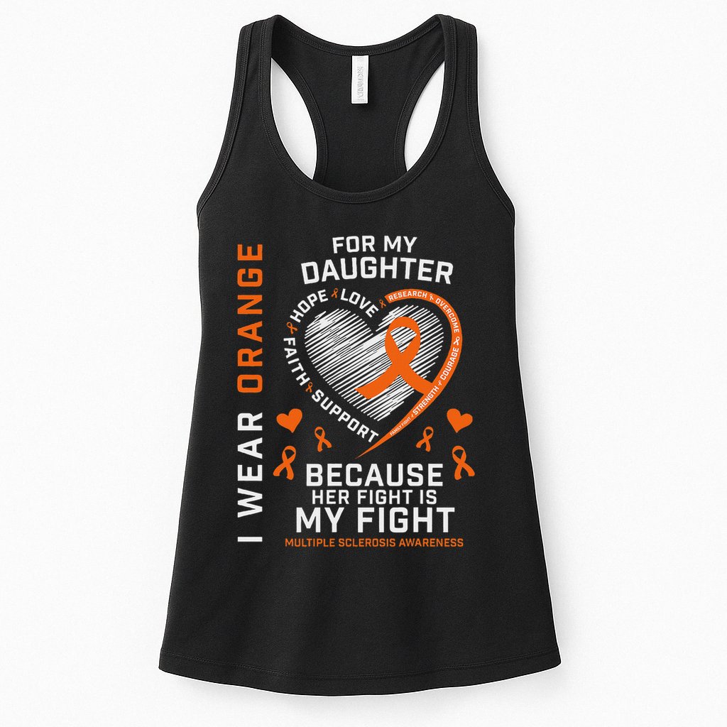 Ms Gifts Fight Daughter Multiple Sclerosis Awareness Womens Tank Top