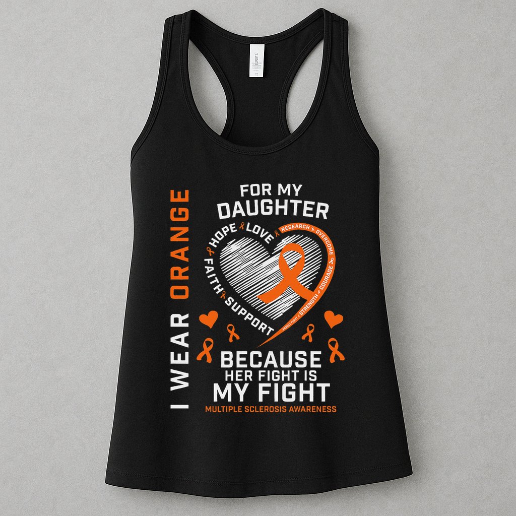 Ms Gifts Fight Daughter Multiple Sclerosis Awareness Womens Tank Top