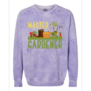 Master Gardener Funny Garden Gift Gardening Colorblast Crewneck Sweatshirt