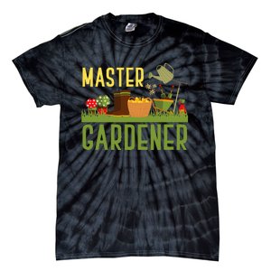 Master Gardener Funny Garden Gift Gardening Tie-Dye T-Shirt