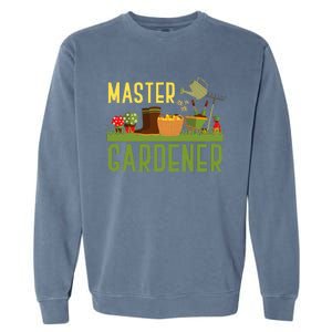 Master Gardener Funny Garden Gift Gardening Garment-Dyed Sweatshirt