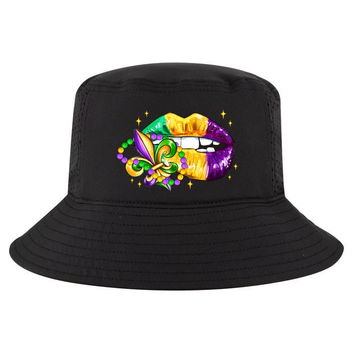 Mardi Gras Festive Lips Cool Comfort Performance Bucket Hat