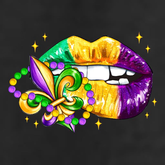 Mardi Gras Festive Lips Cool Comfort Performance Bucket Hat