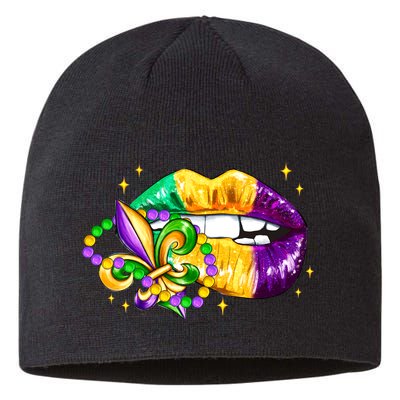 Mardi Gras Festive Lips Sustainable Beanie