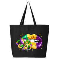 Mardi Gras Festive Lips 25L Jumbo Tote