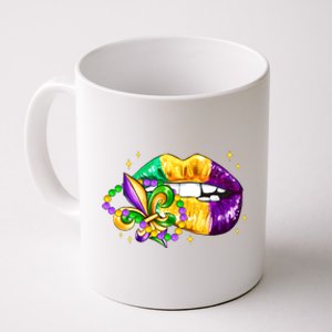 Mardi Gras Festive Lips Coffee Mug