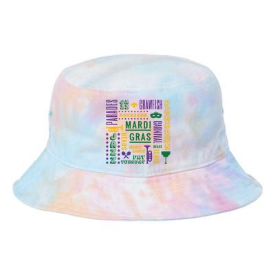 Mari Gras Festive Parade Tie Dye Newport Bucket Hat