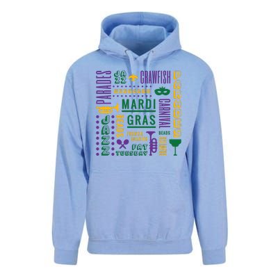 Mari Gras Festive Parade Unisex Surf Hoodie