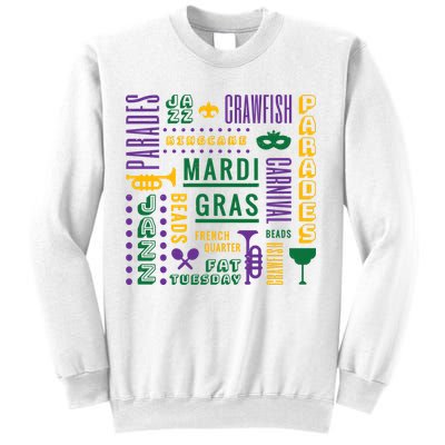 Mari Gras Festive Parade Sweatshirt