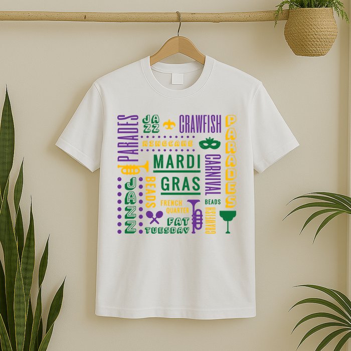 Mari Gras Festive Parade T-Shirt