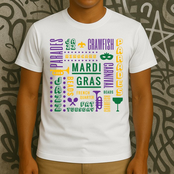 Mari Gras Festive Parade T-Shirt