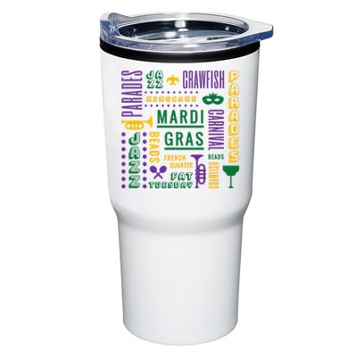 Mari Gras Festive Parade Tumbler
