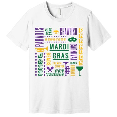 Mari Gras Festive Parade Premium T-Shirt
