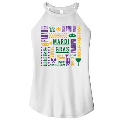 Mari Gras Festive Parade Women’s Perfect Tri Rocker Tank