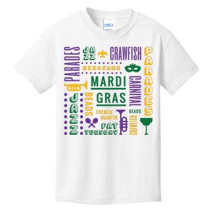 Mari Gras Festive Parade Kids T-Shirt