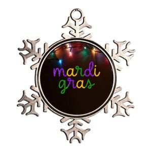 Mardi Gras Funny Mardi Gras Party Metallic Star Ornament