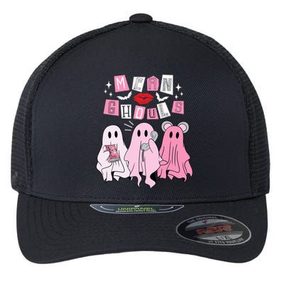 Mean Ghouls Funny Ghost Retro Scary Halloween Trick Or Treat Gift Flexfit Unipanel Trucker Cap