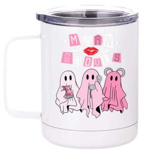 Mean Ghouls Funny Ghost Retro Scary Halloween Trick Or Treat Gift 12 oz Stainless Steel Tumbler Cup