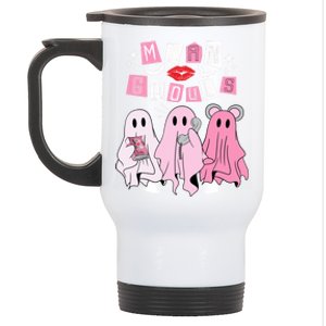 Mean Ghouls Funny Ghost Retro Scary Halloween Trick Or Treat Gift Stainless Steel Travel Mug