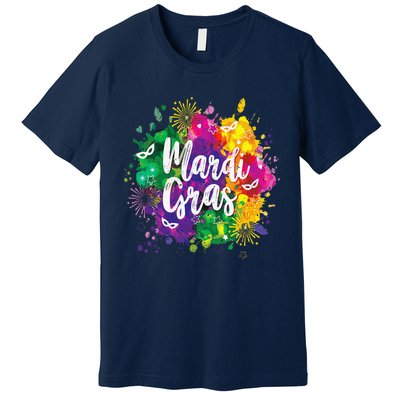 Mardi Gras Fat Tuesday New Orleans Mobile Carnival Parade Premium T-Shirt