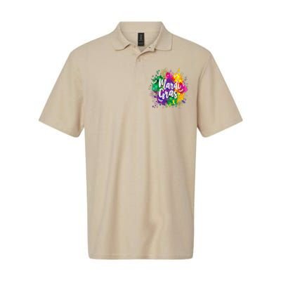 Mardi Gras Fat Tuesday New Orleans Mobile Carnival Parade Softstyle Adult Sport Polo